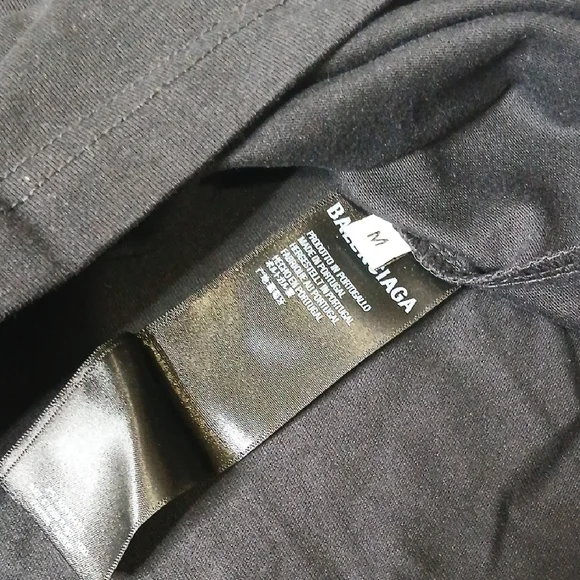 Balenciaga Black Graphic Tee - Picture 3 of 4